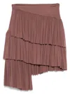 Pnk Pleated Asymmetric Skirt