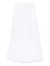 Pnk Pleated Ruffled Maxi Skirt