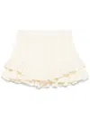 Pnk Pleated Shorts In Yellow