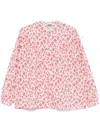 Pnk Printed Cotton Blouse In Neutrals
