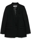 Pnk Shawl-lapels Blazer In Black