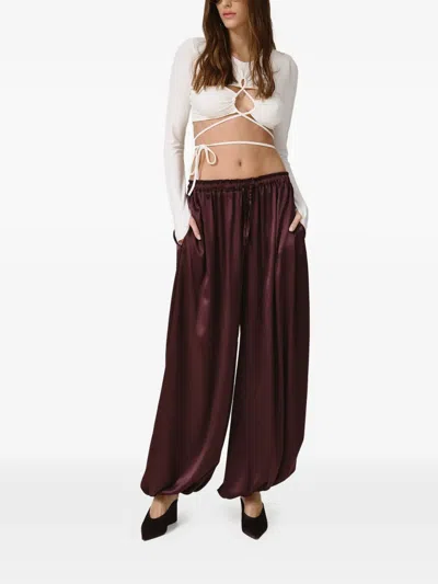 Pnk Tie-detail Top In White