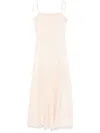 Pnk Zigzag Pattern Dress In Neutrals