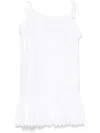 Pnk Zigzag Pattern Mini Dress In White