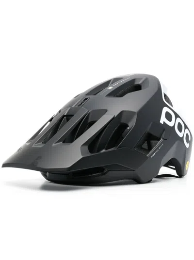 Poc Avip Perforated-detail Racer Helmet In Black