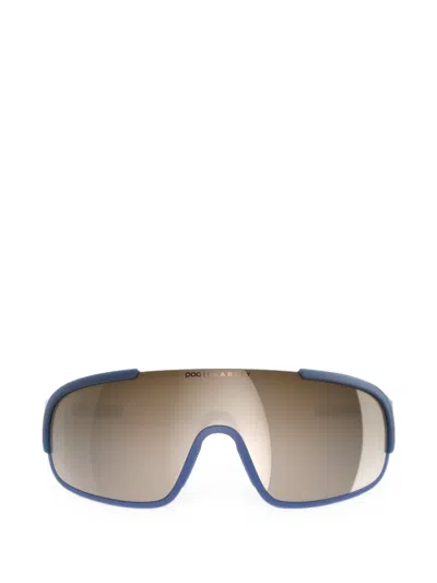 Poc Crave Geometric-frame Sunglasses In 蓝色
