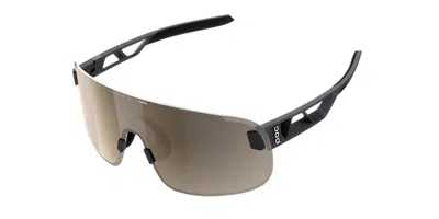 Poc Elicit With Extra Clear Lens 9534 Men's Sunglasses Black Size Standard In Brown