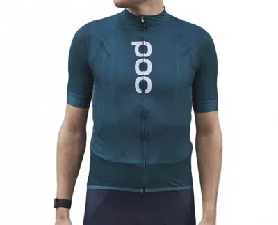 Poc Essential Road Logo Jersey In Dioptase Blue