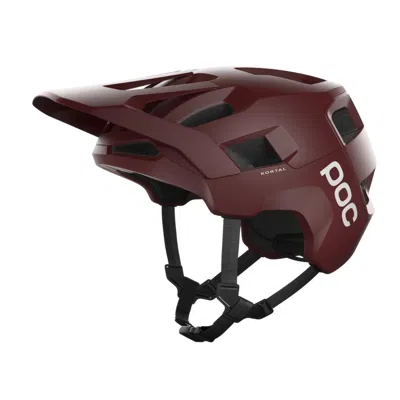 Poc Kortal Matte Brown Helmet In Red