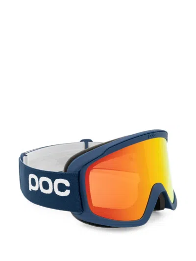 Poc Logo-print Ski Goggles In Blue