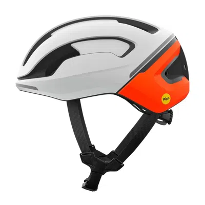 Poc Omne Beacon Mips Helmet Matte White Orange
