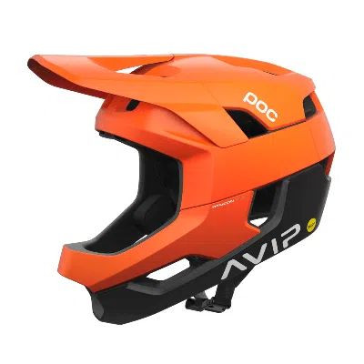 Poc Otocon Race Mips Helmet Orange Black In Gold