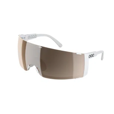 Poc Propel Glasses Cat.2 White Gold Lens In Burgundy