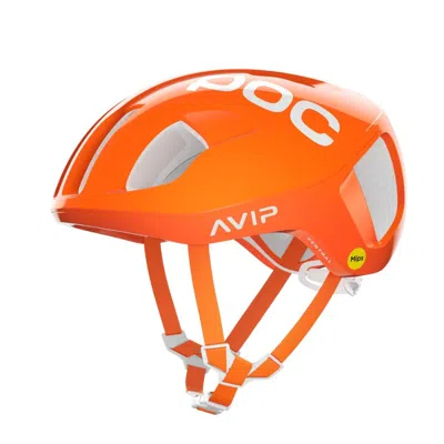 Poc Ventral Mips Orange Helmet In Yellow