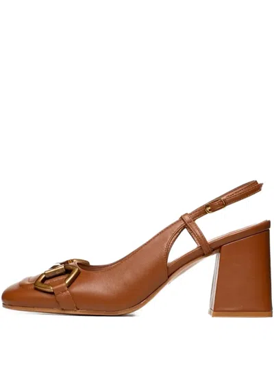 Poche Paris 75mm Buckle-detail Block-heel Sandals