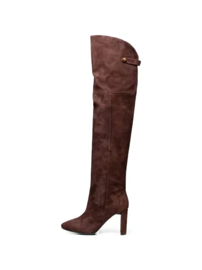 Poche Paris Audrey Over-the-knee Boots In Brown