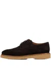 Poche Paris Benoit Brogue Suede Loafers In Brown