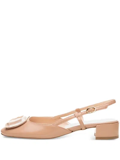 Poche Paris Block-heel Slingback Pumps
