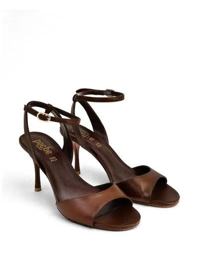 Poche Paris Buckle-fastening Ankle-strap Sandals In Brown