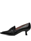 Poche Paris Croc-embossed Pumps
