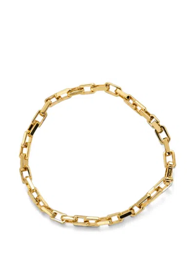 Poche Paris Cube Chain Body Jewellery In 골드 톤