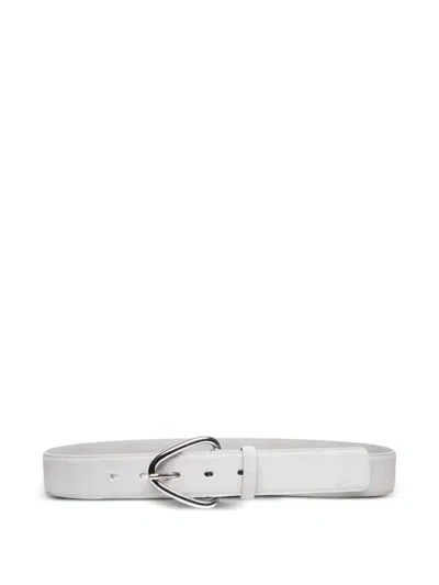 Poche Paris Dalia Remen Buckle Belt In White