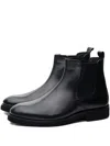 Poche Paris Elasticated Ankle Boots In Black
