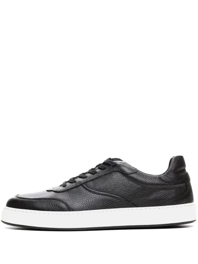 Poche Paris Grained-leather Sneakers