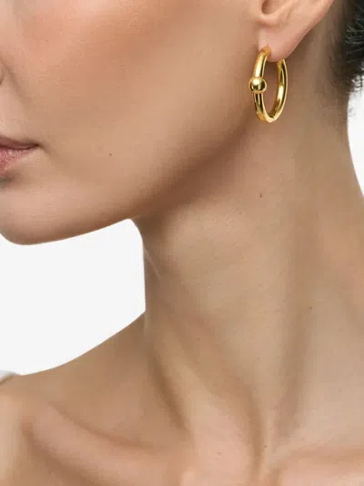 Poche Paris Harmony Ball-detail Hoop Earrings In 골드 톤