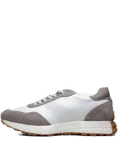 Poche Paris Isaac2 Perforated-leather Sneakers In White