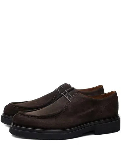 Poche Paris Lace-up Derby-shoes In Brown