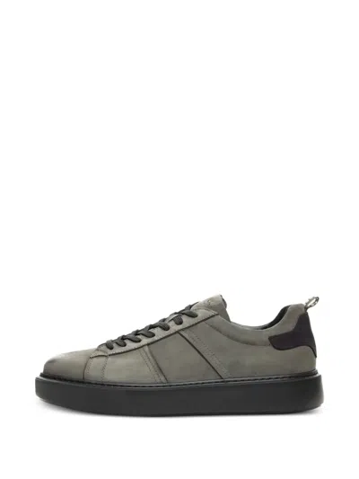 Poche Paris Lace-up Panelled Sneakers In Multi