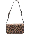 Poche Paris Leopard-print Cross Body Bag In Brown