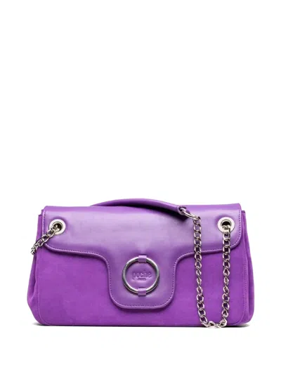 Poche Paris Logo-debossed Tote Bag In Purple