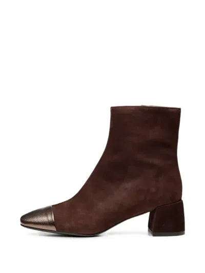 Poche Paris Metallic-tip Ankle Boots In Black