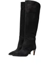 Poche Paris Pointed Boots In Black