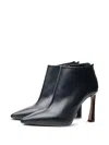 Poche Paris Pointed-toe Ankle Boots In Black