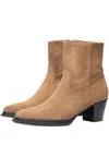 Poche Paris Pointed-toe Ankle Boots In Brown