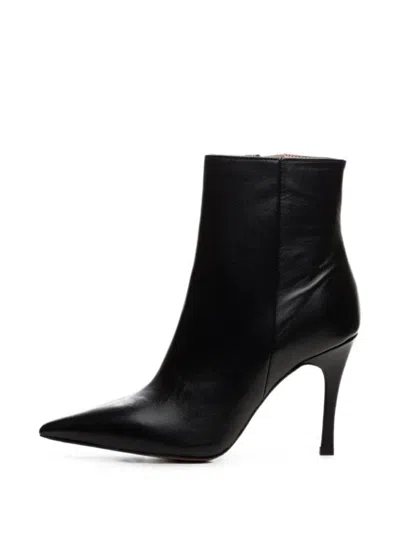Poche Paris Pointed-toe Stiletto Ankle Boots In Animal Print