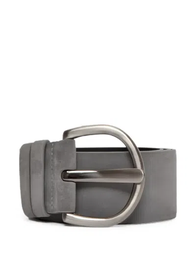 Poche Paris Rounded-buckle Leather Belt In Pink