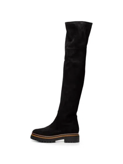 Poche Paris Simone Over-the-knee Boots In Black