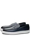 Poche Paris Strap-detail Loafers In Blue