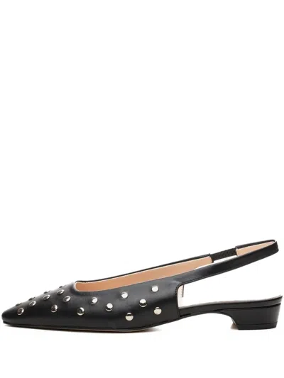 Poche Paris Studded Slingback Pumps