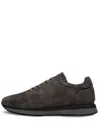 Poche Paris Tenisice Perforated Suede Sneakers In Gray