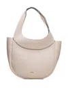 Poche Paris Torba Curved Tote Bag In Gray