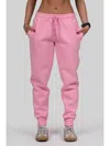 Podhio Drawstring Track Pants In Pink