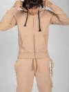 Podhio Authentic 360 Zip Hoodie In Neutral
