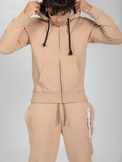 Podhio Authentic 360 Zip Hoodie In Neutral