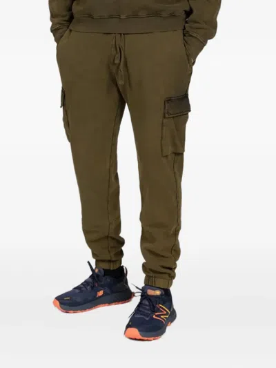 Podhio Cargo-pocket Track Pants In Green
