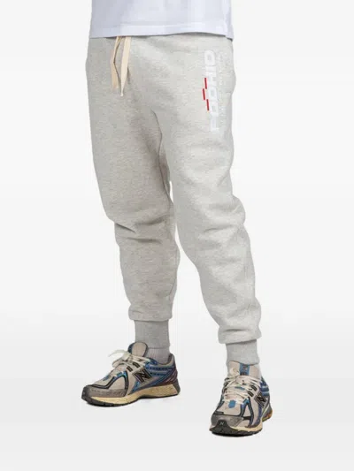 Podhio Drawstring Active Track Pants In Gray